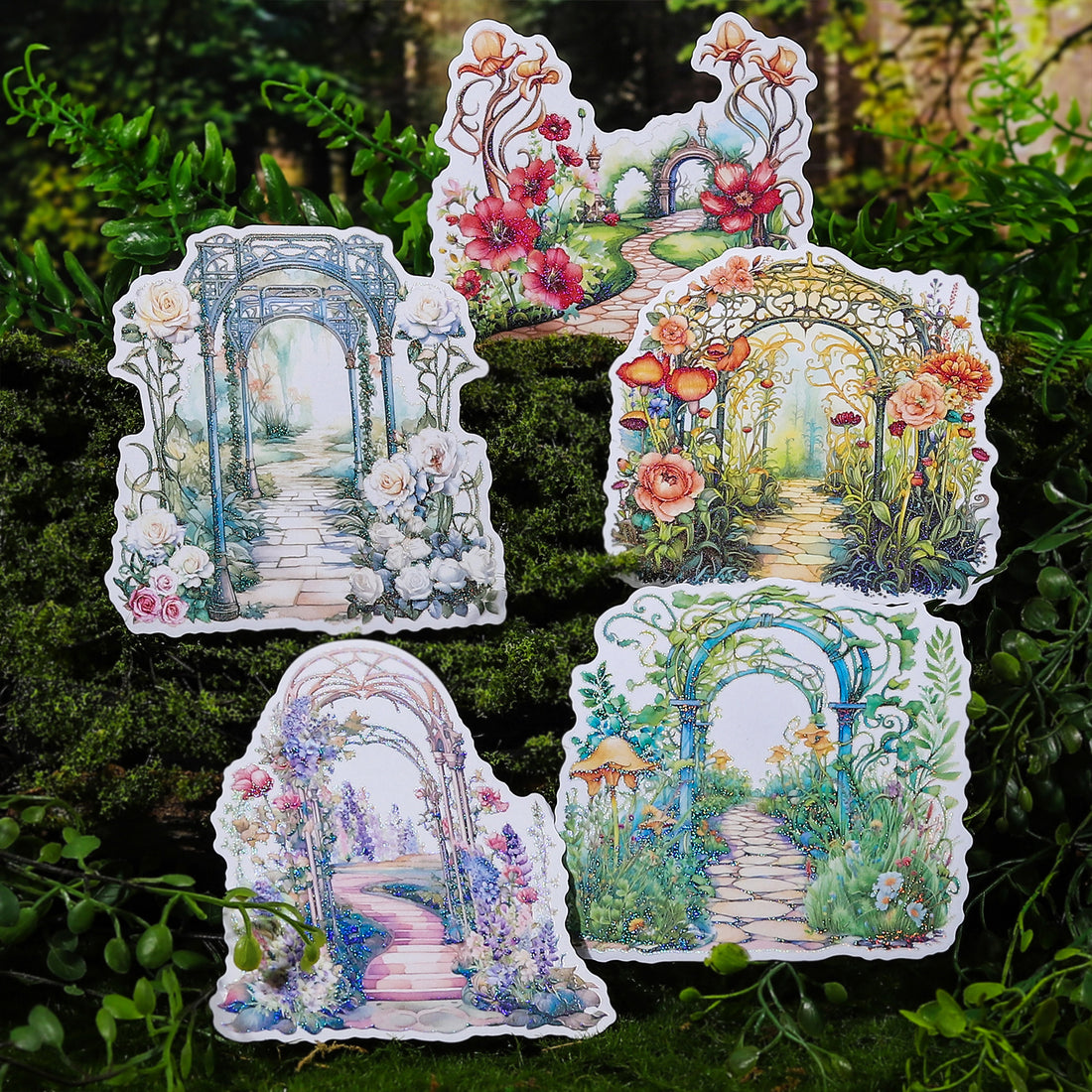 Bridge to Fairyland  Scrapbook Journal Sticker For Paper Crafts
