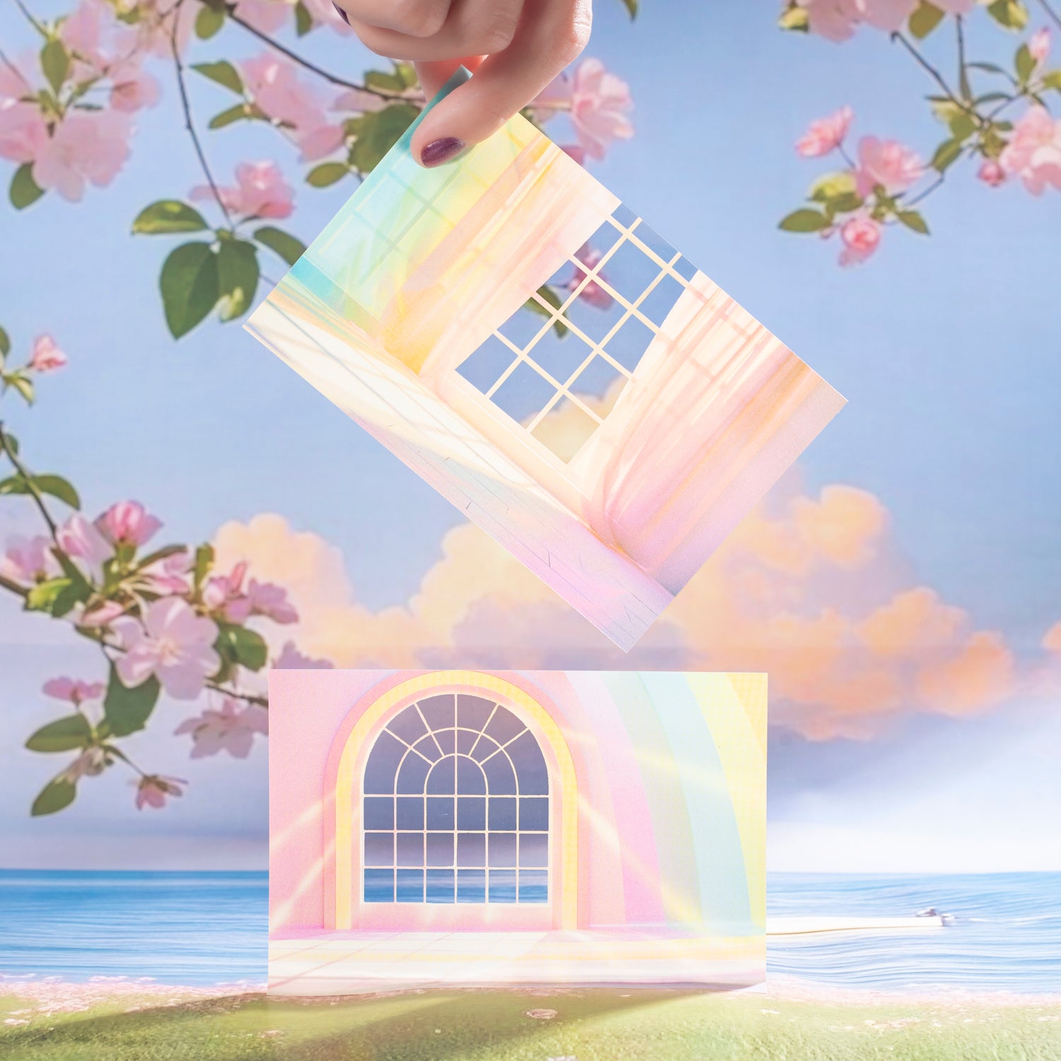 Window View PET Sticker