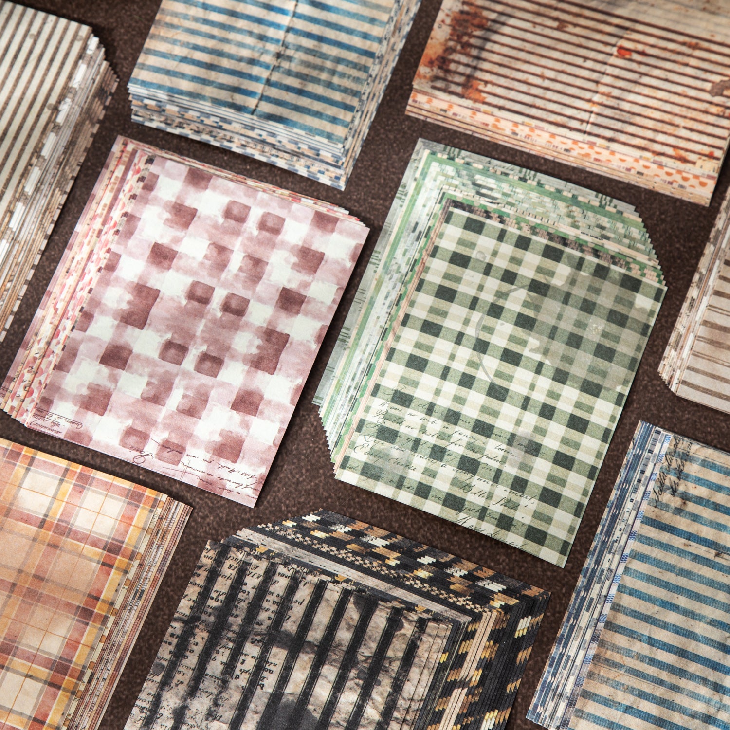 Time Weave Series Vintage Texture Scrapbooking Paper