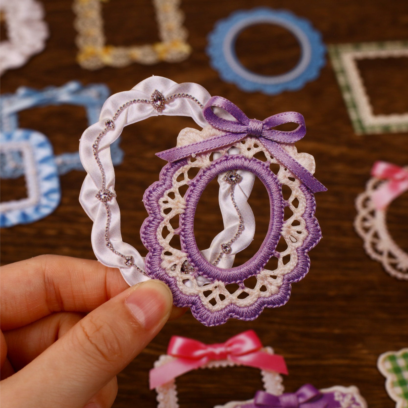 Starry Dream Lace Trim Stickers For Scrapbooking and Journaling | MOOBOOM