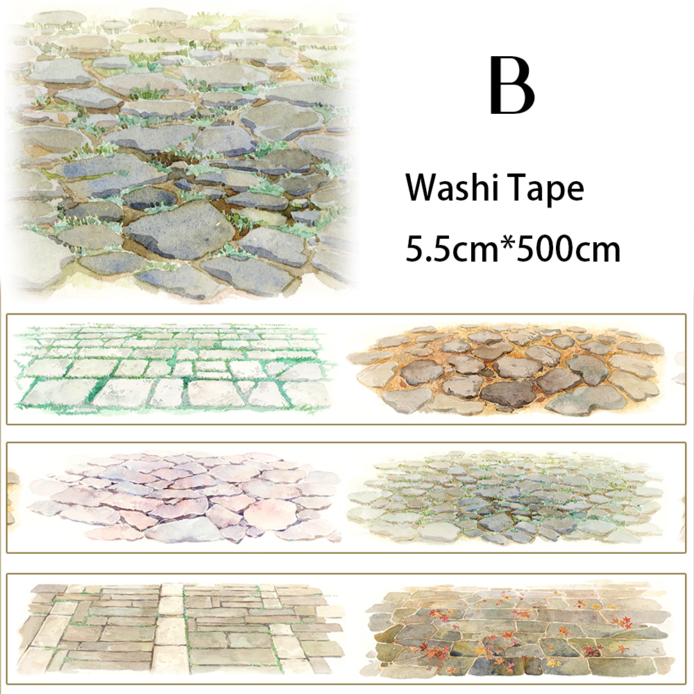 【ZERO】Roads/Walls/Floor/Steps Landscaping Tape (67 Styles) (Whole Roll Tape)