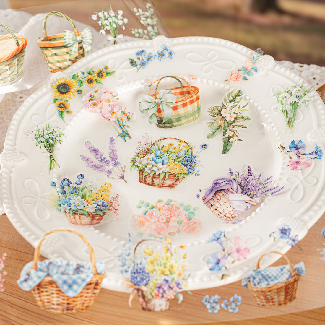 Flower Picking Season Pre-cut PET Tape