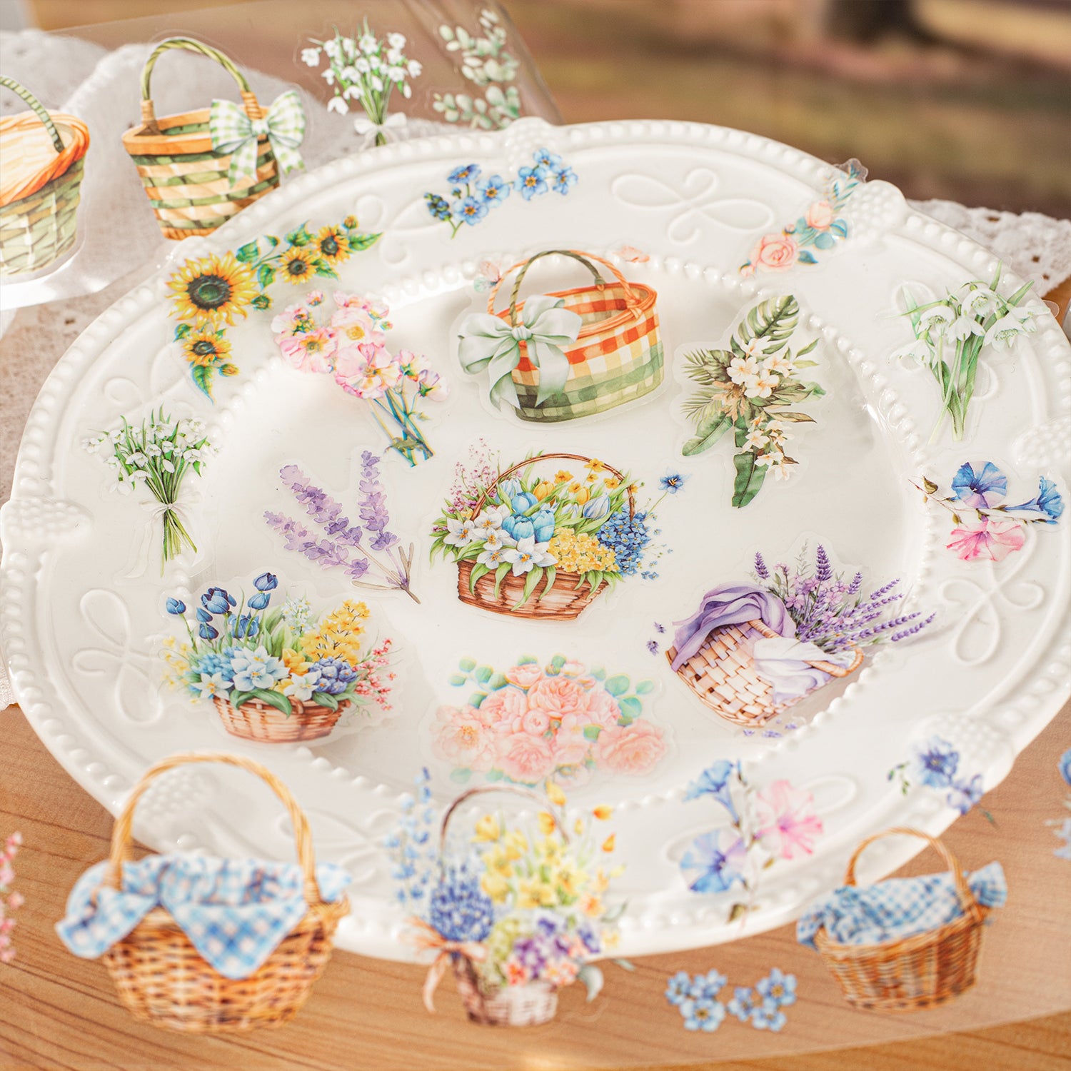 Flower Picking Season Pre-cut PET Tape