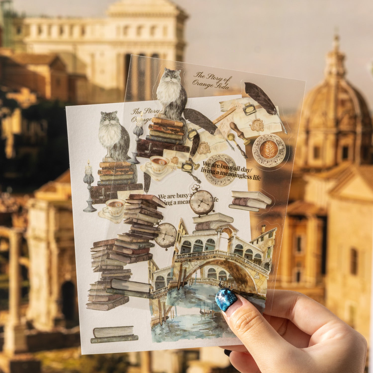 Walking in Rome Sticker Book