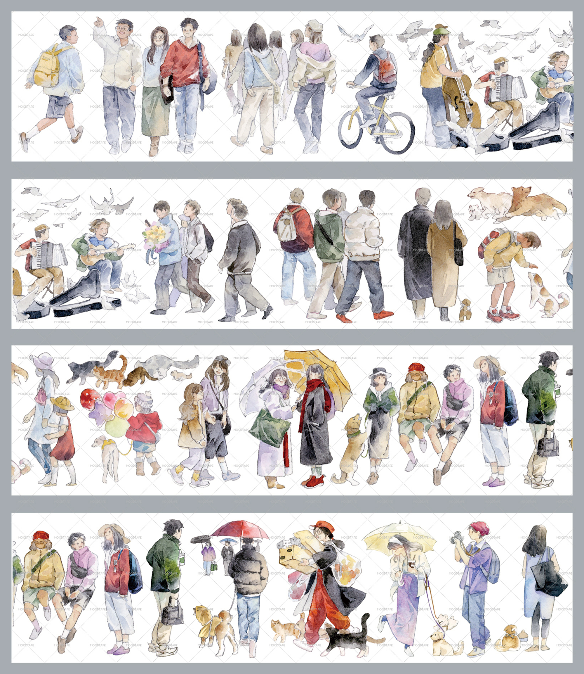 MOOD Childhood Memories PET Tape ( 2 Style )