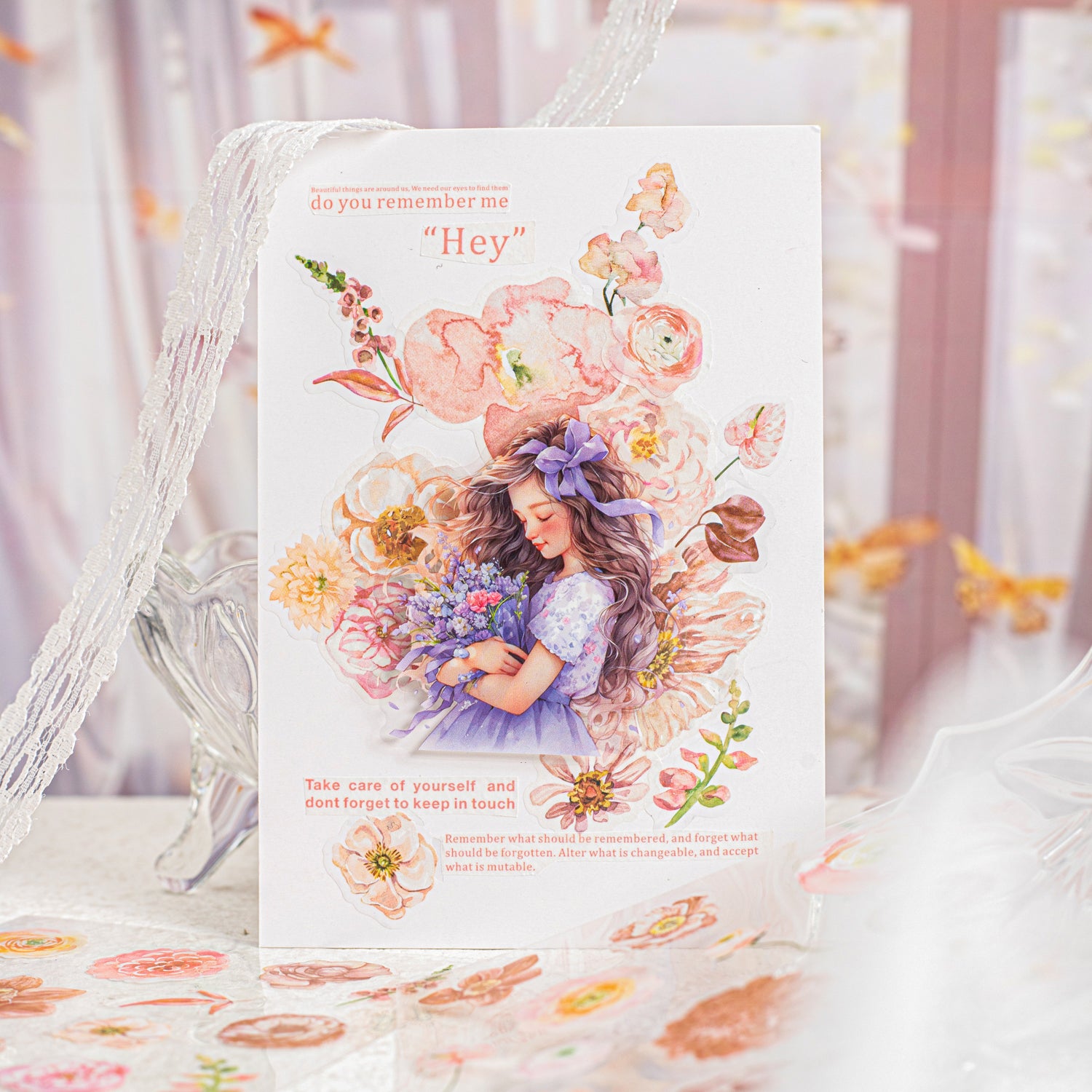 Flower Season Sweet Dream PET Sticker