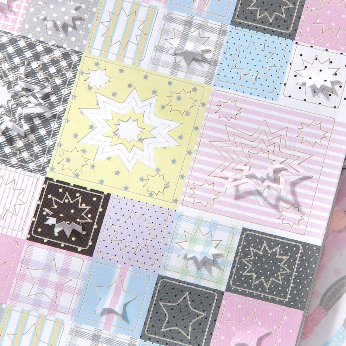 Deco Dual-material Basic Shapes Pre-cut Sticker Book