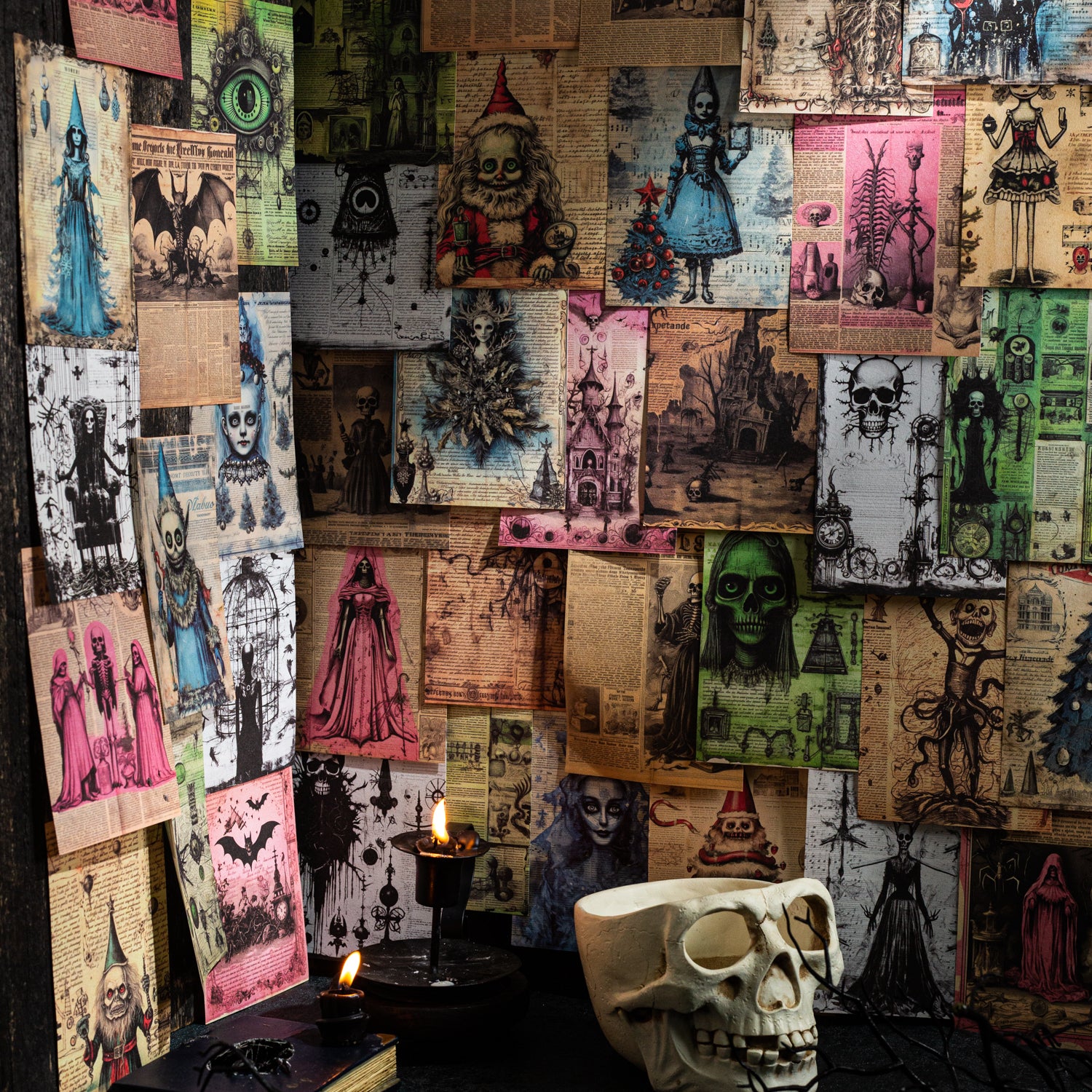 Gothic Weekly Scrapbooking Paper