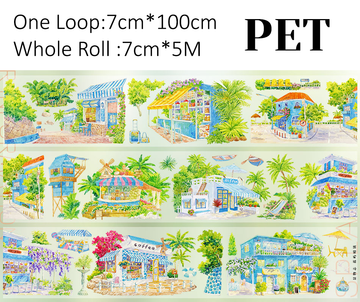 【ZERO】Forest City Landscape PET Tape