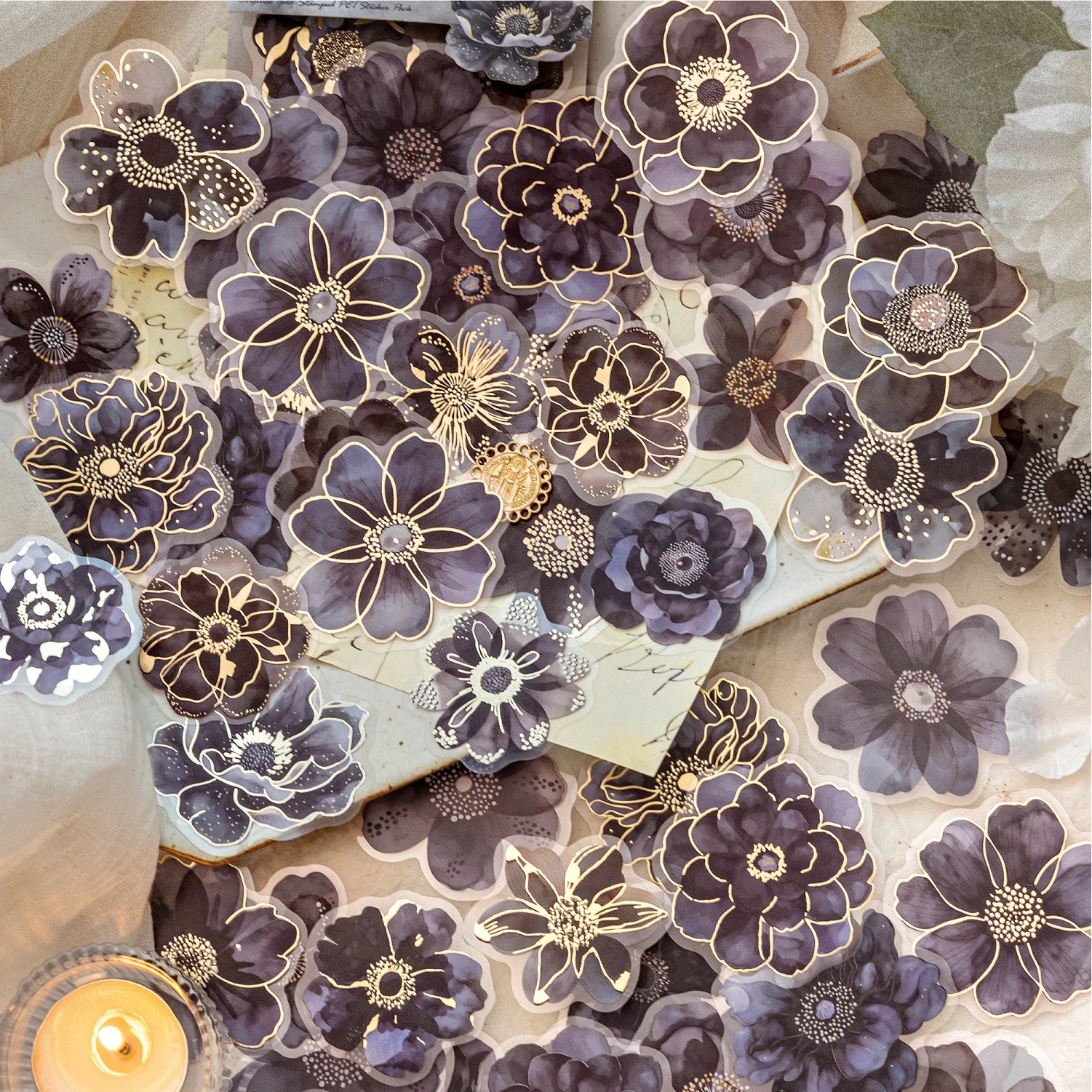Whispers of Blossoms Flower PET Sticker