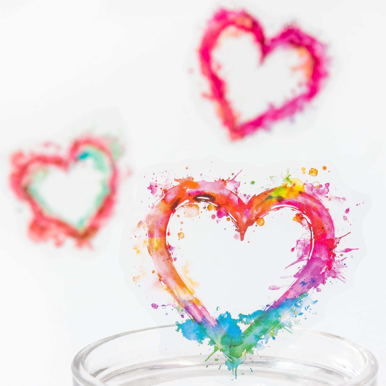 Blurring Margin PET Sticker