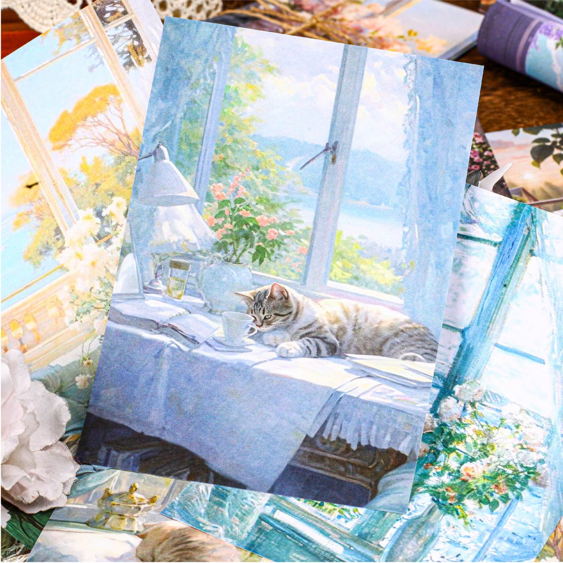 Outside the Window Background Sticker