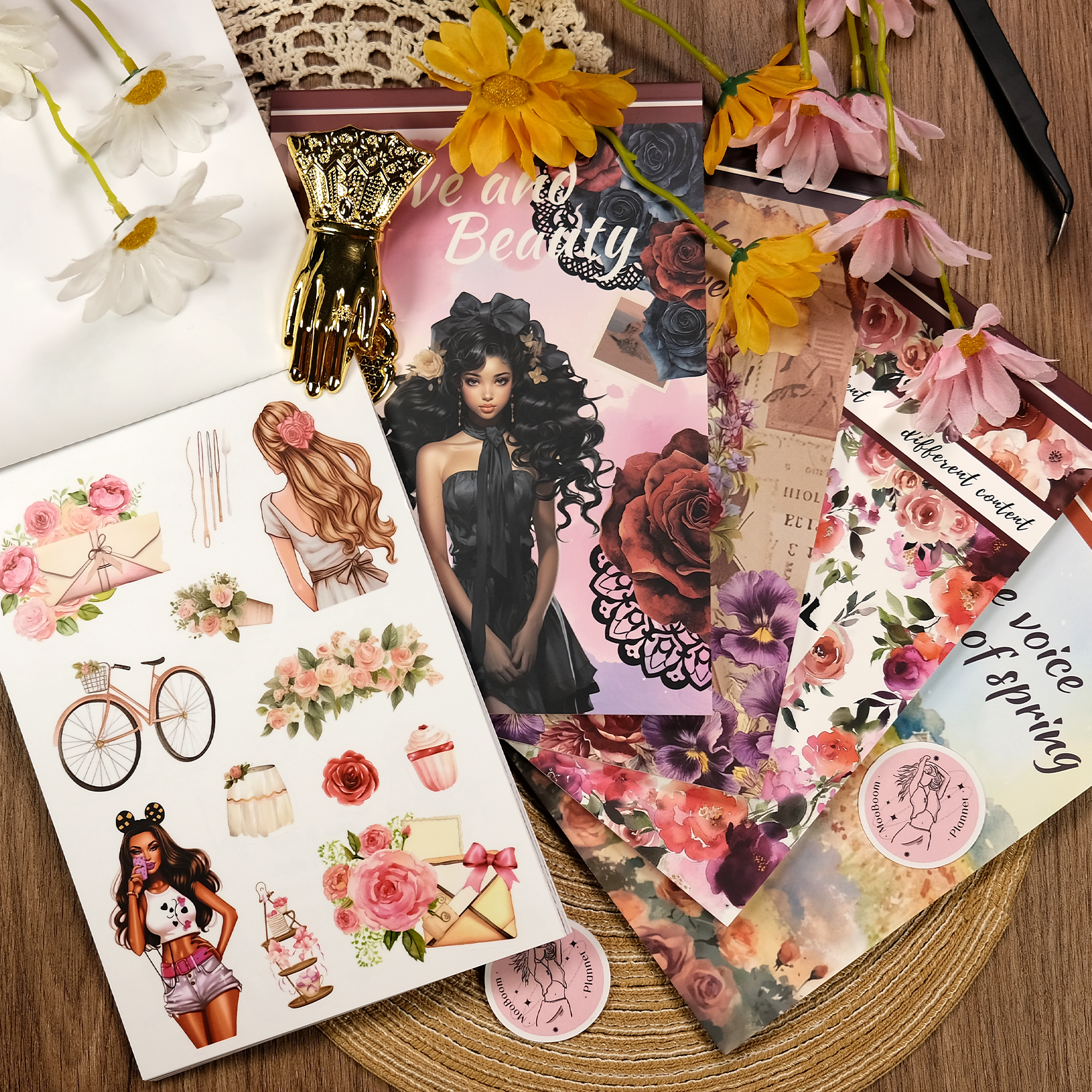 Vintage Scrapbooking Journaling Sticker Book Vol.5