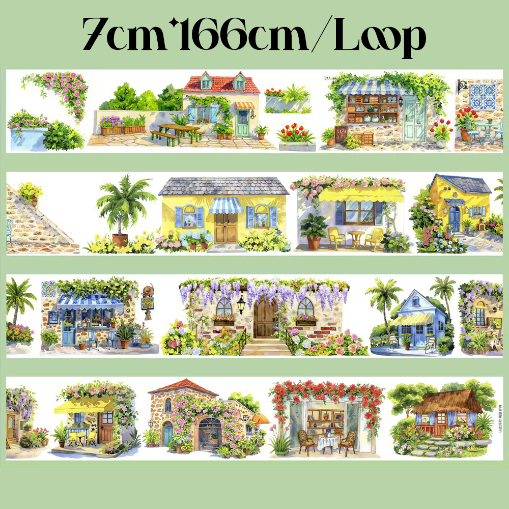 【SZCX】Leisure Cottage Landscape PET Tape