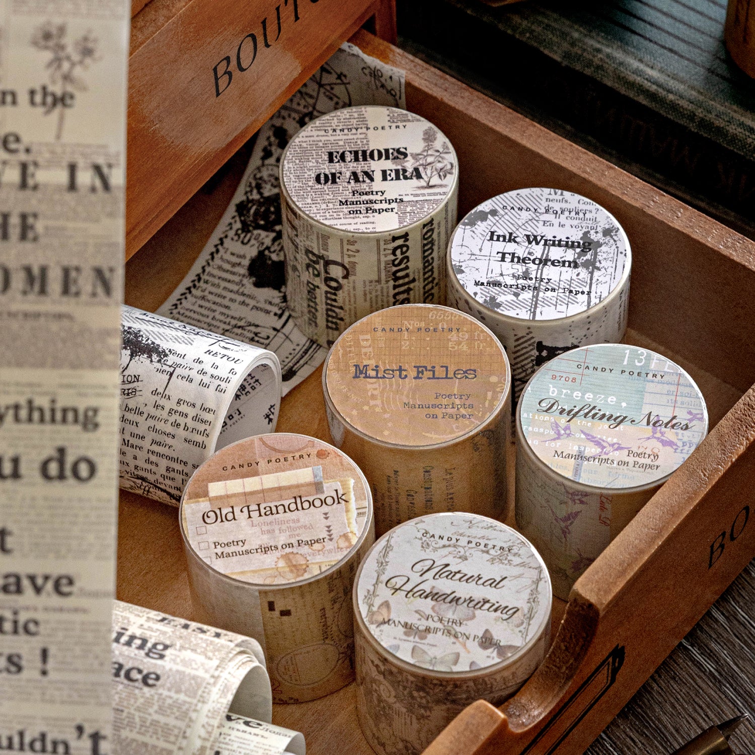 Vintage Word Washi Tape