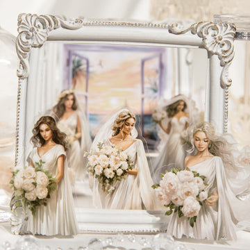 Flowery Girl PET Sticker