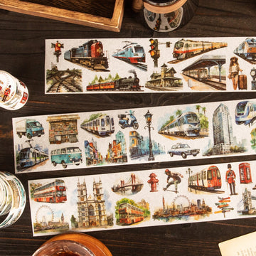 City Traffic and Busy Street Washi Tape