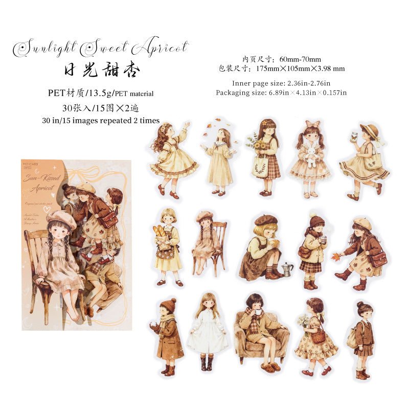 Star-Sleep Fairy Tale Girl Character Stickers