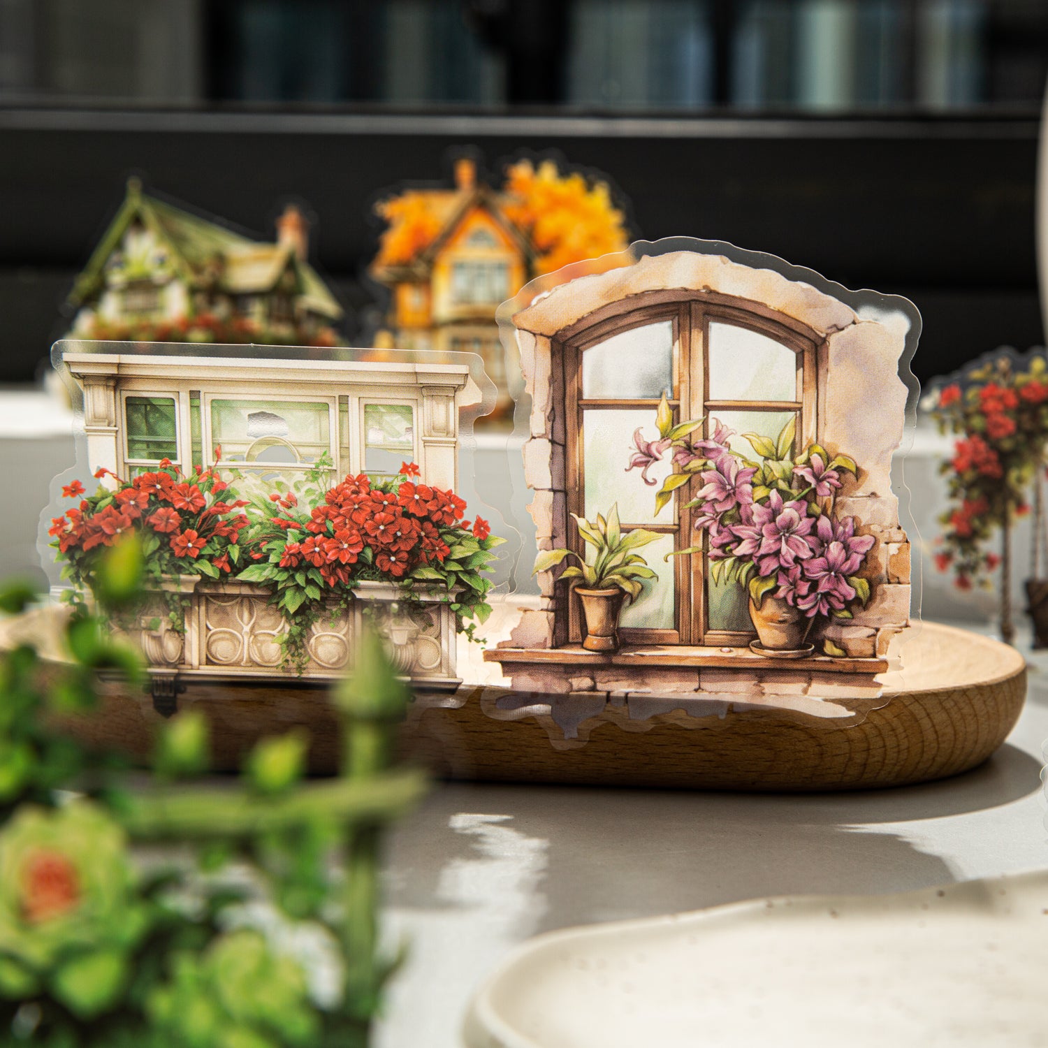 Seasons by the Window Theme Stickers