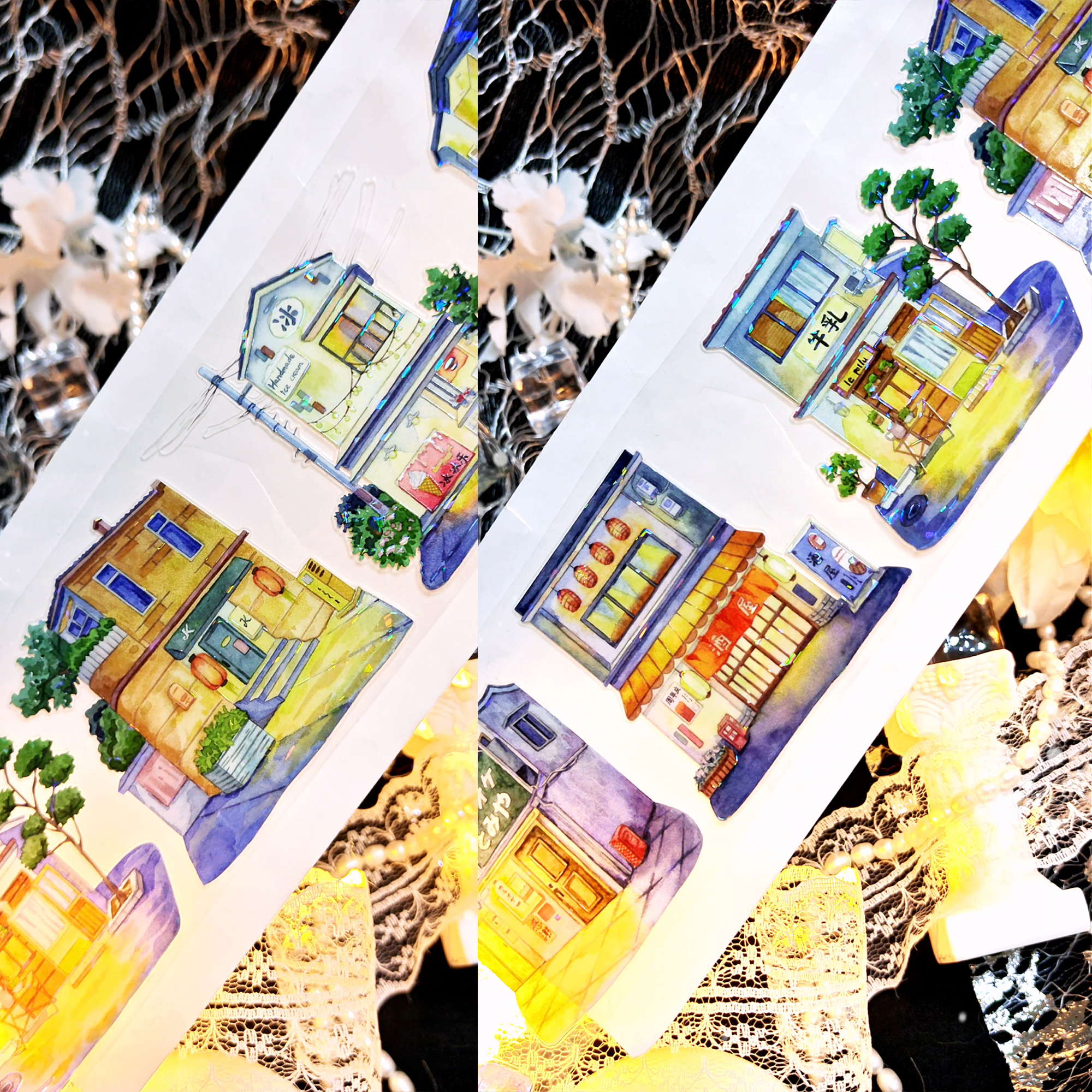 【BOBOYU】Light in the Alley Landscaping PET Tape