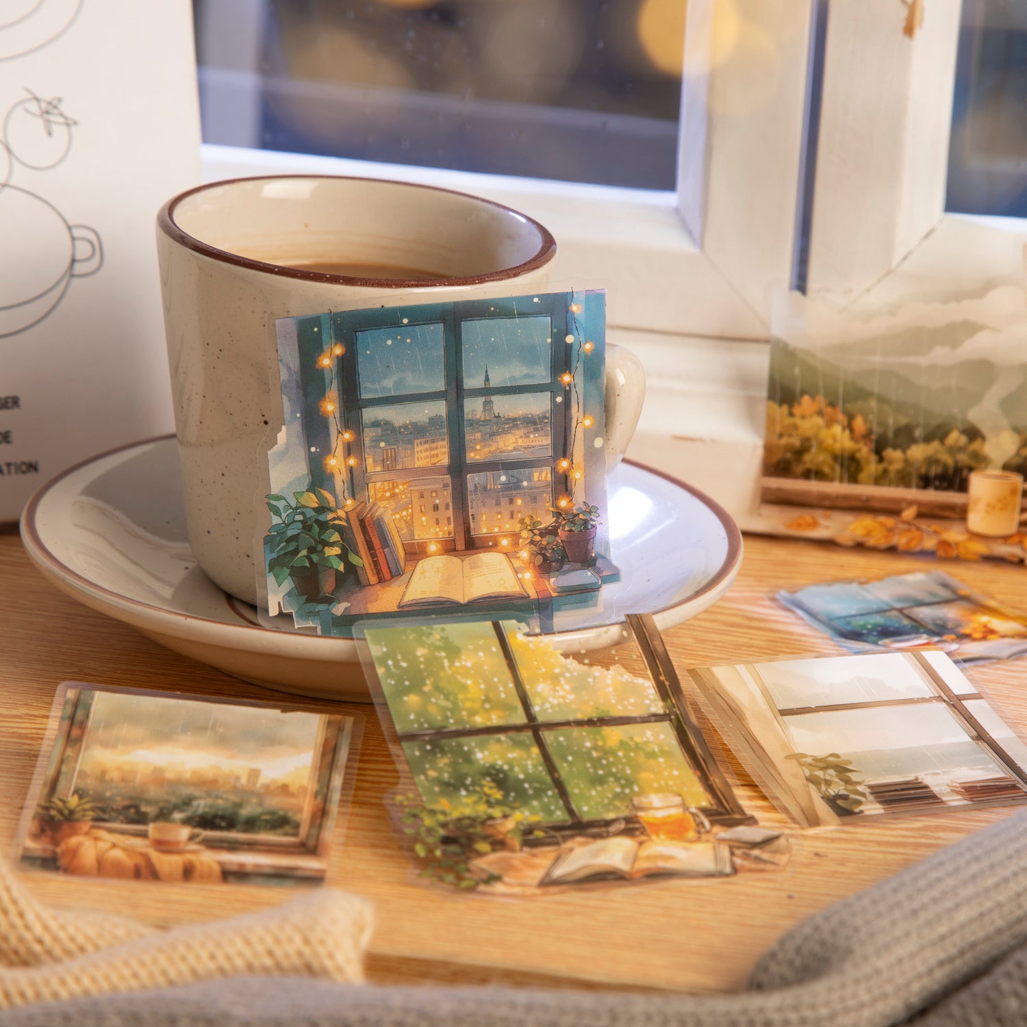 Raing Window PET Sticker