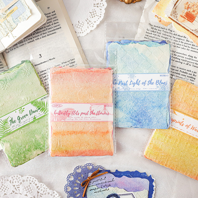 Embossed Printed Scrapbooking Paper