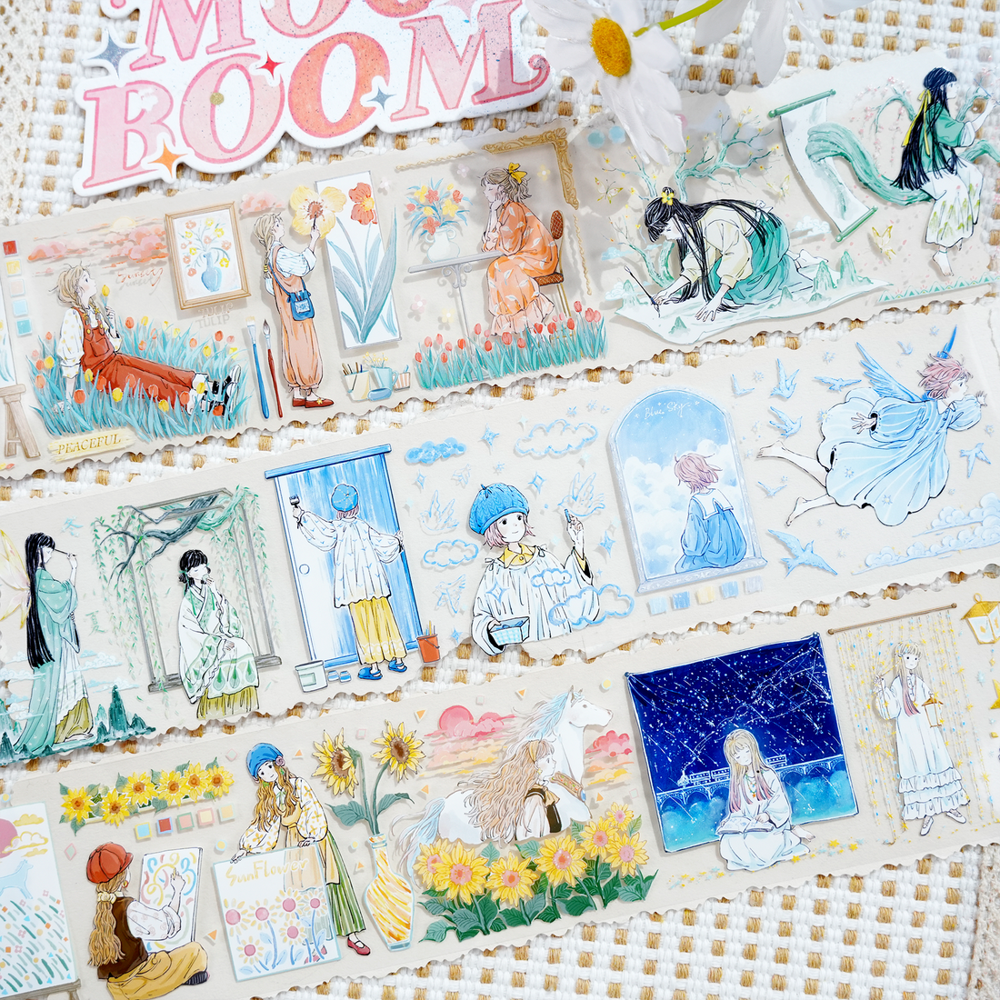 【XT】Dream-Making Illustrated Character PET Tape