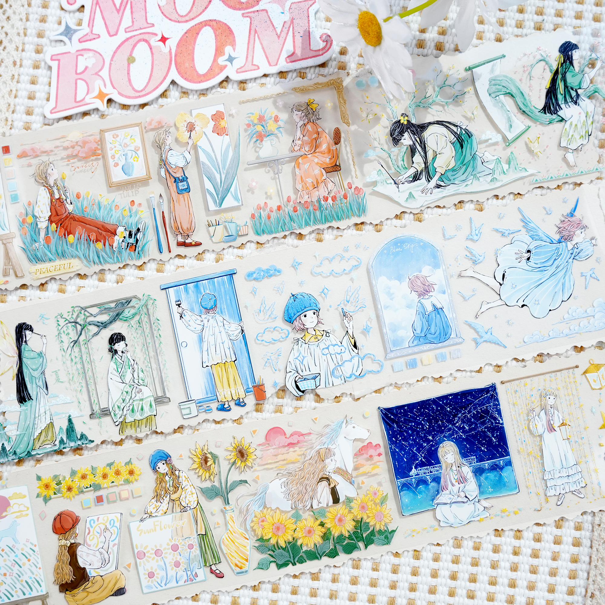 【XT】Dream-Making Illustrated Character PET Tape