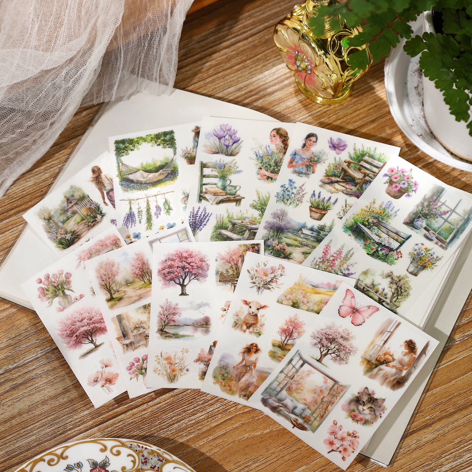 Monet and the Garden Transfer Sticker