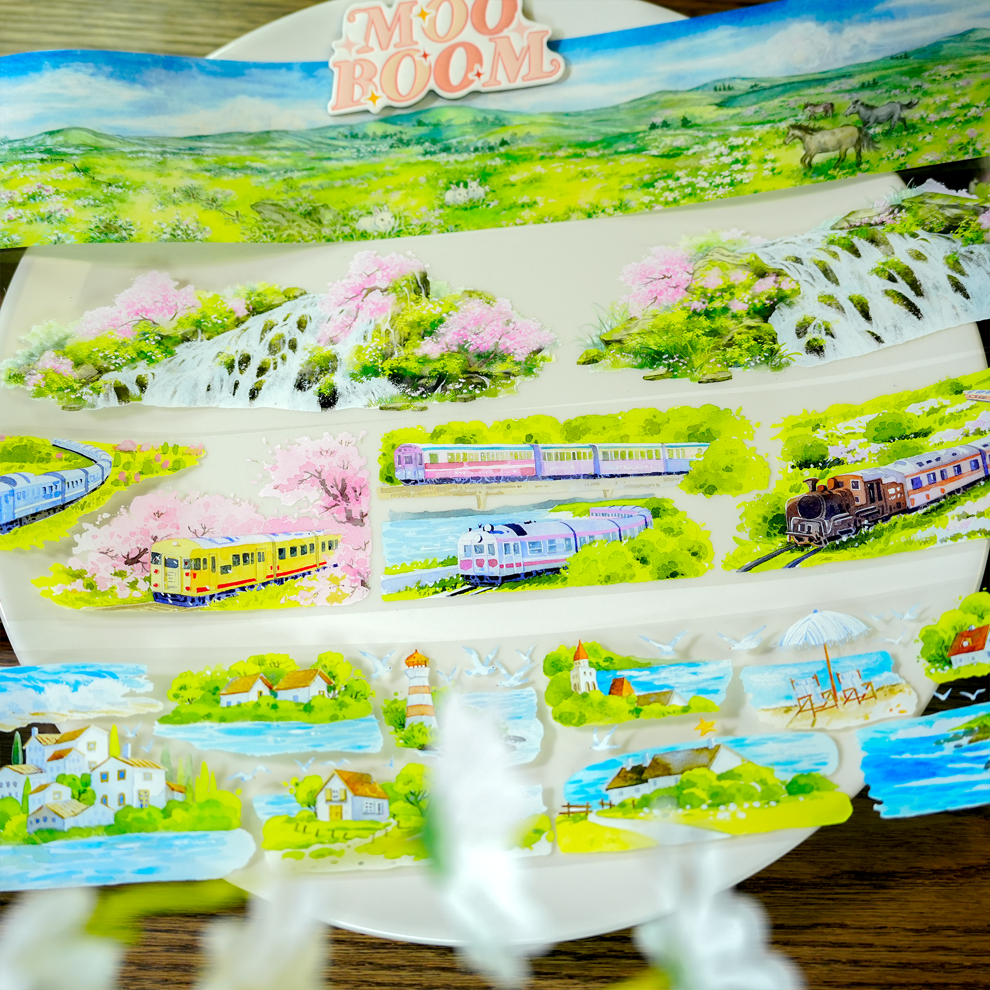 【ZERO】Forest Steppe Landscaping Tape(40 Styles)(Whole Roll Tape)