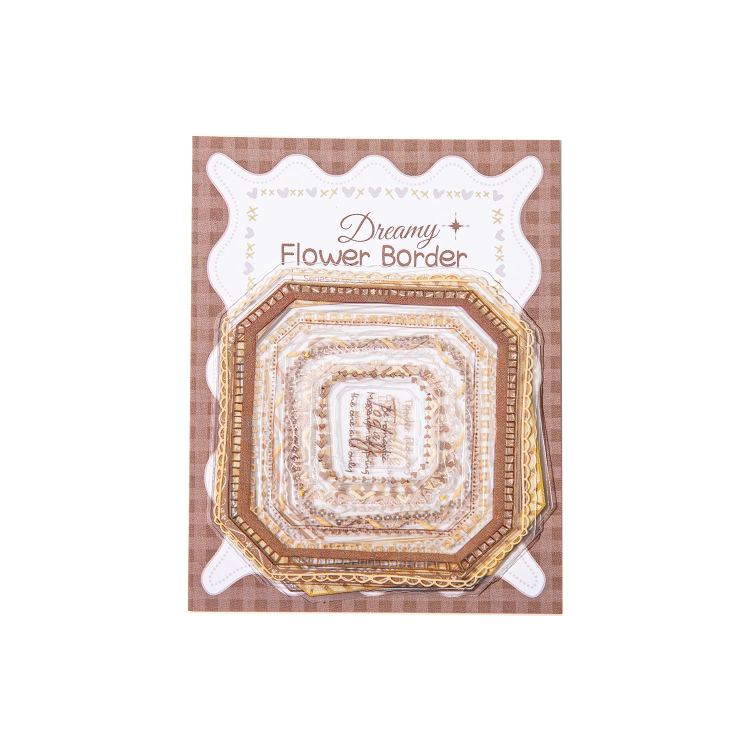 Whispering Dreams Lace Pre-cut PET Sticker for journaling and scrapbooking