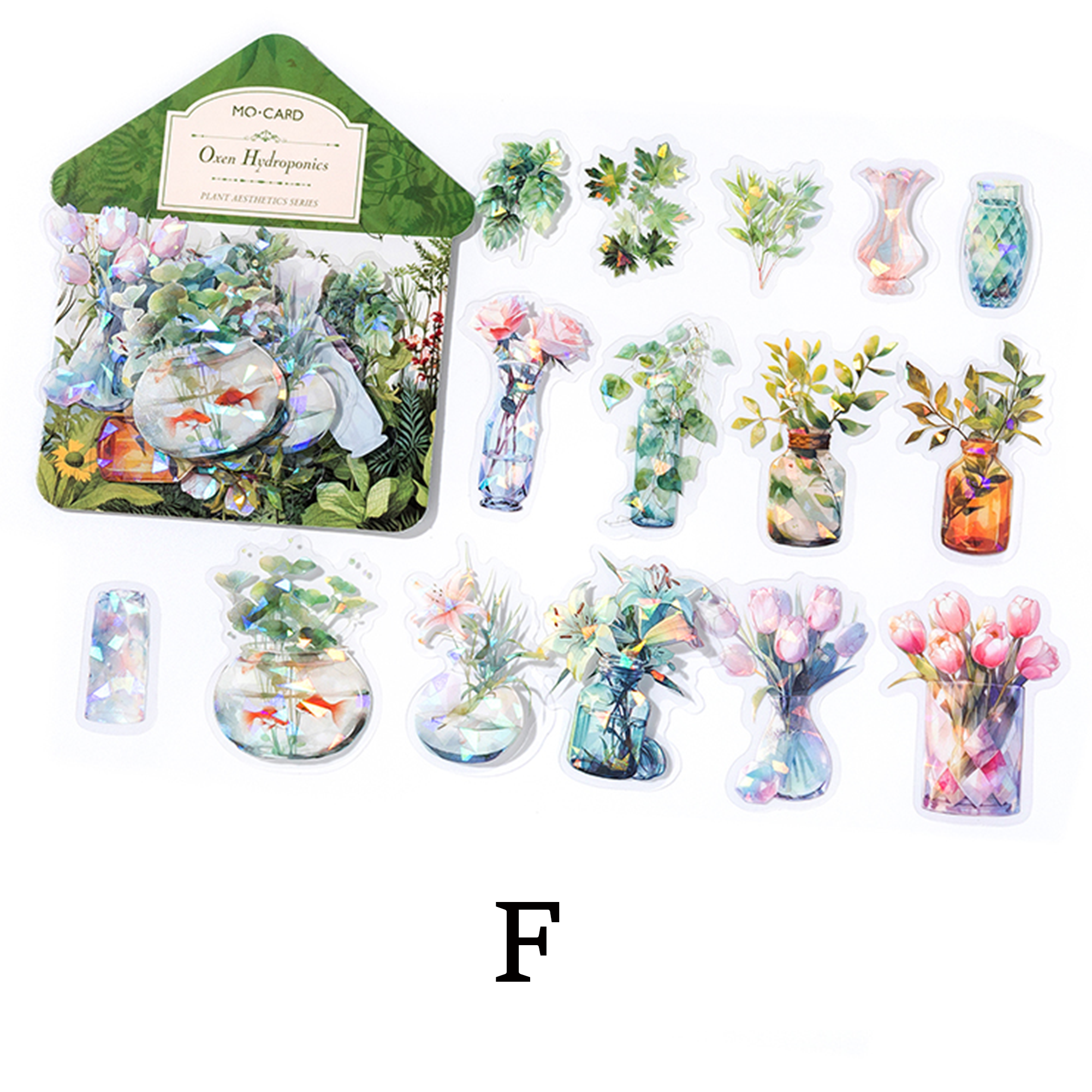 Botanical Aesthetic Flower PET Sticker