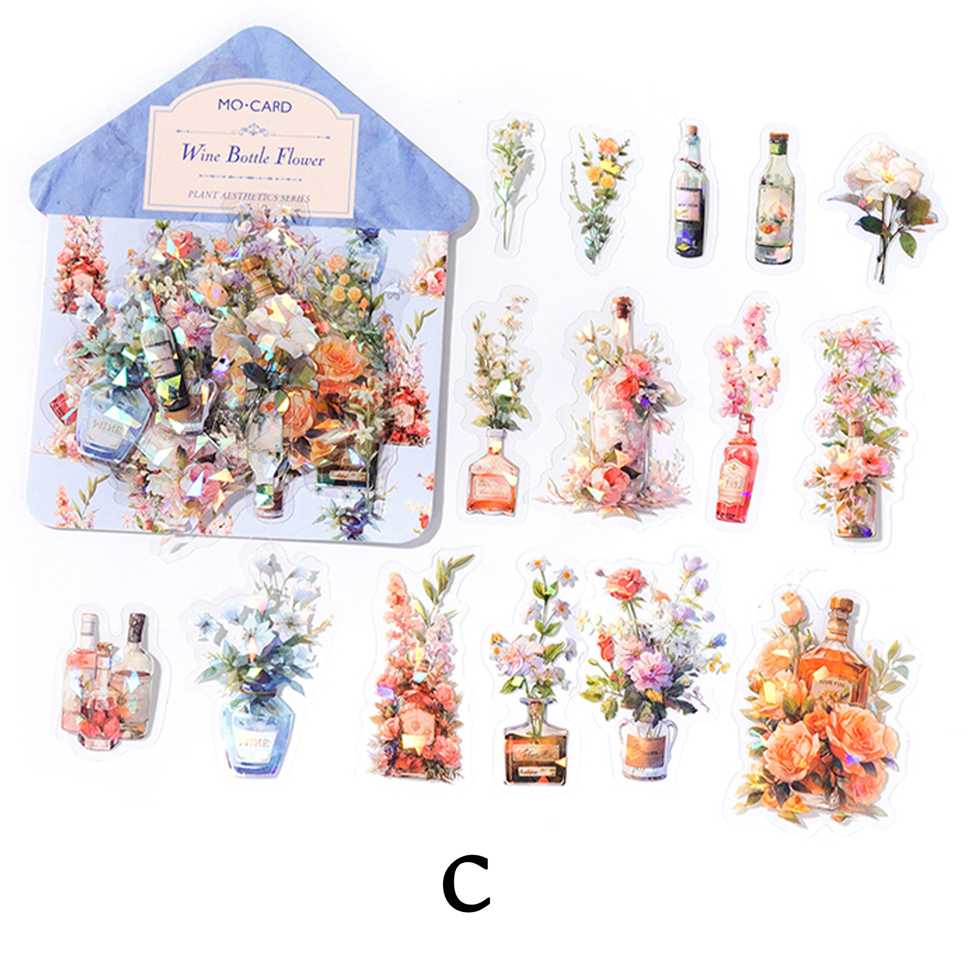 Botanical Aesthetic Flower PET Sticker