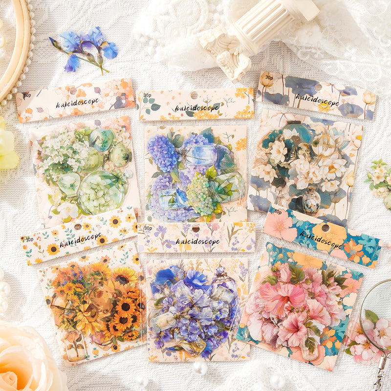 Kaleidoscope Series Flower Sticker