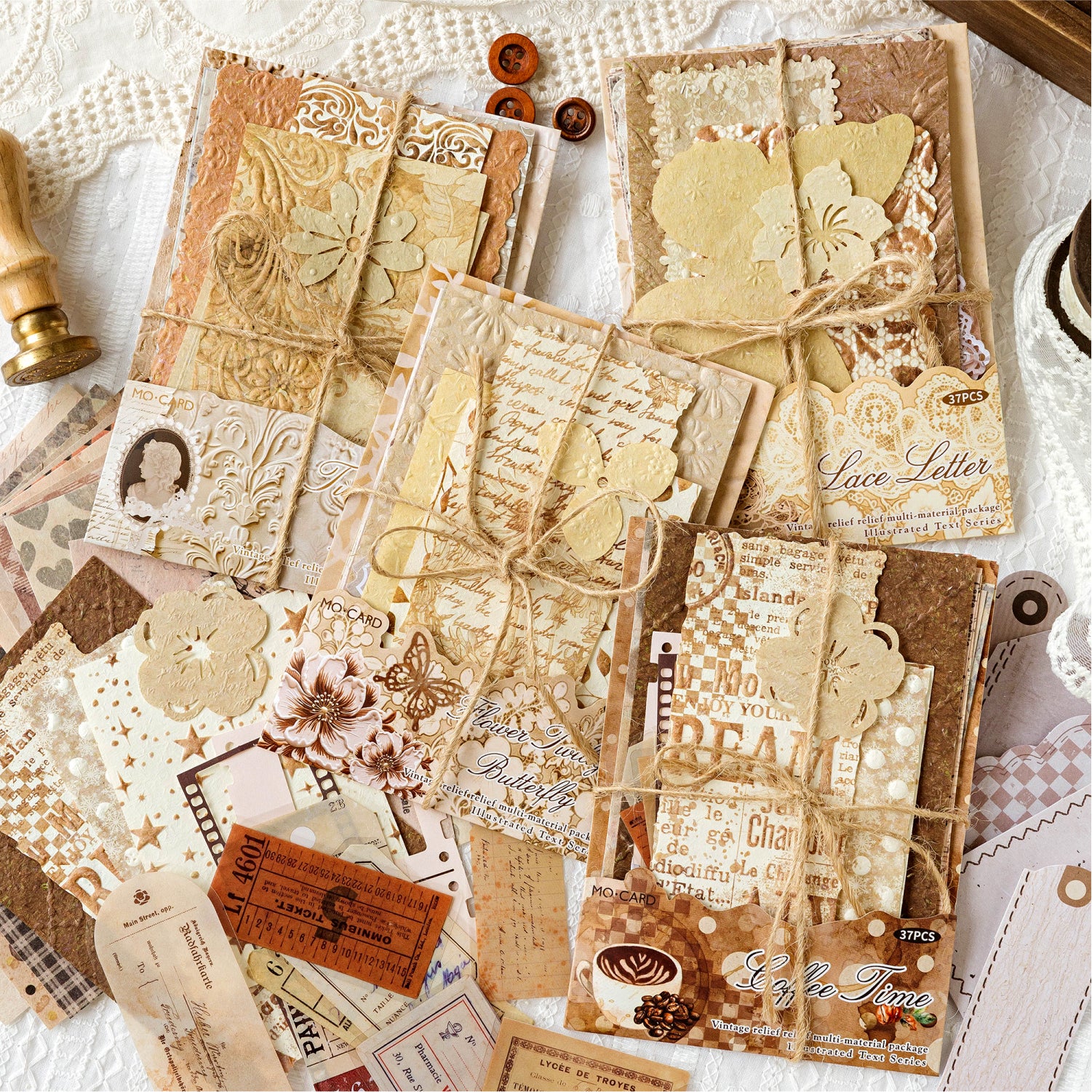 Floating Text Series Scrapbooking Paper and Sticker