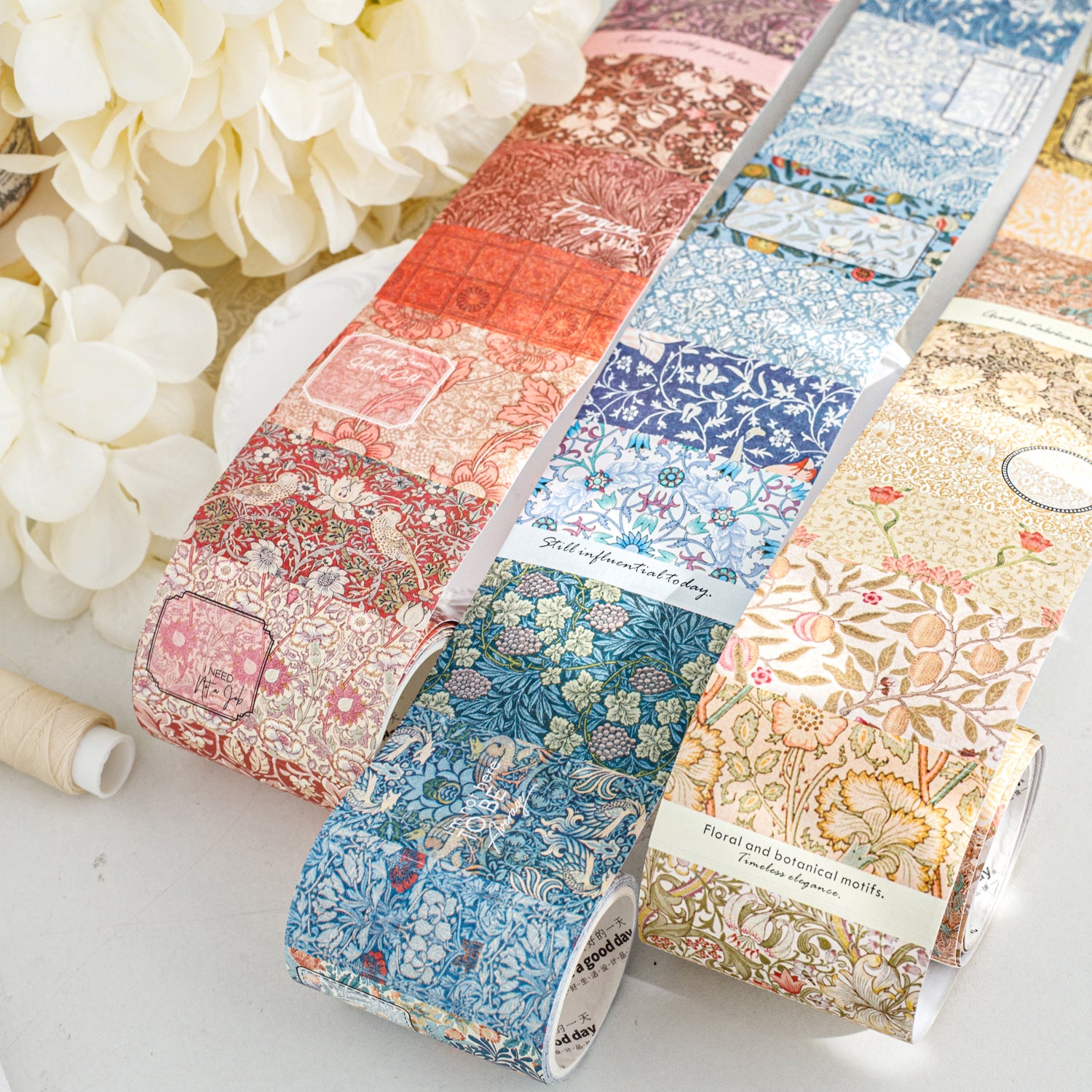 Vintage Floral Background Washi Tape