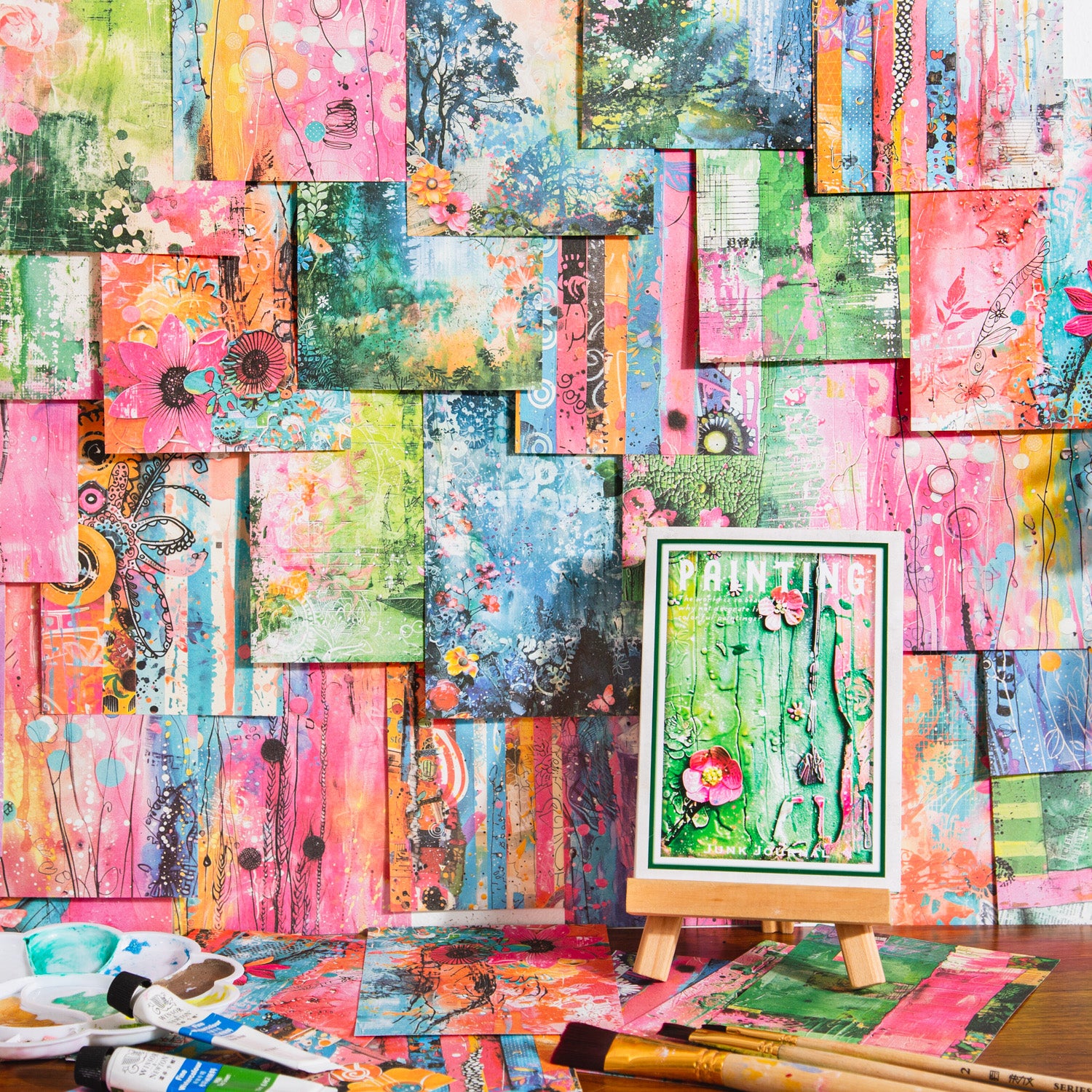 Art Painting Scrapbook Paper