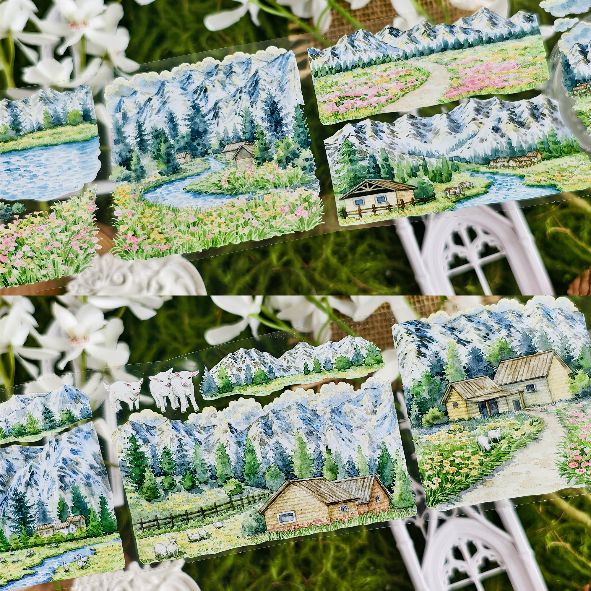 【BOBOYU】Pastoral Song of a Snowy City Landscaping Tape