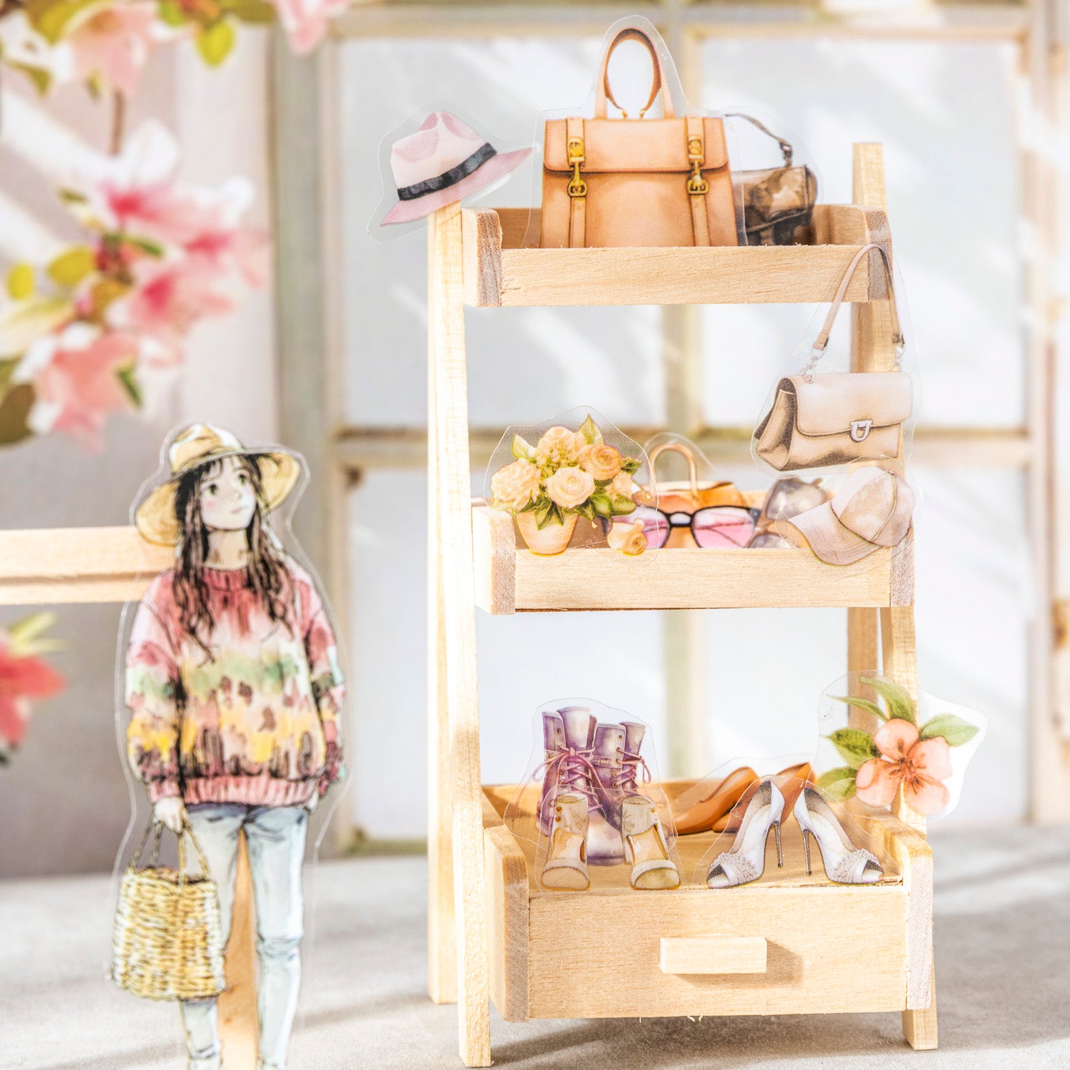 Girl's ootd Pre-cut PET Tape