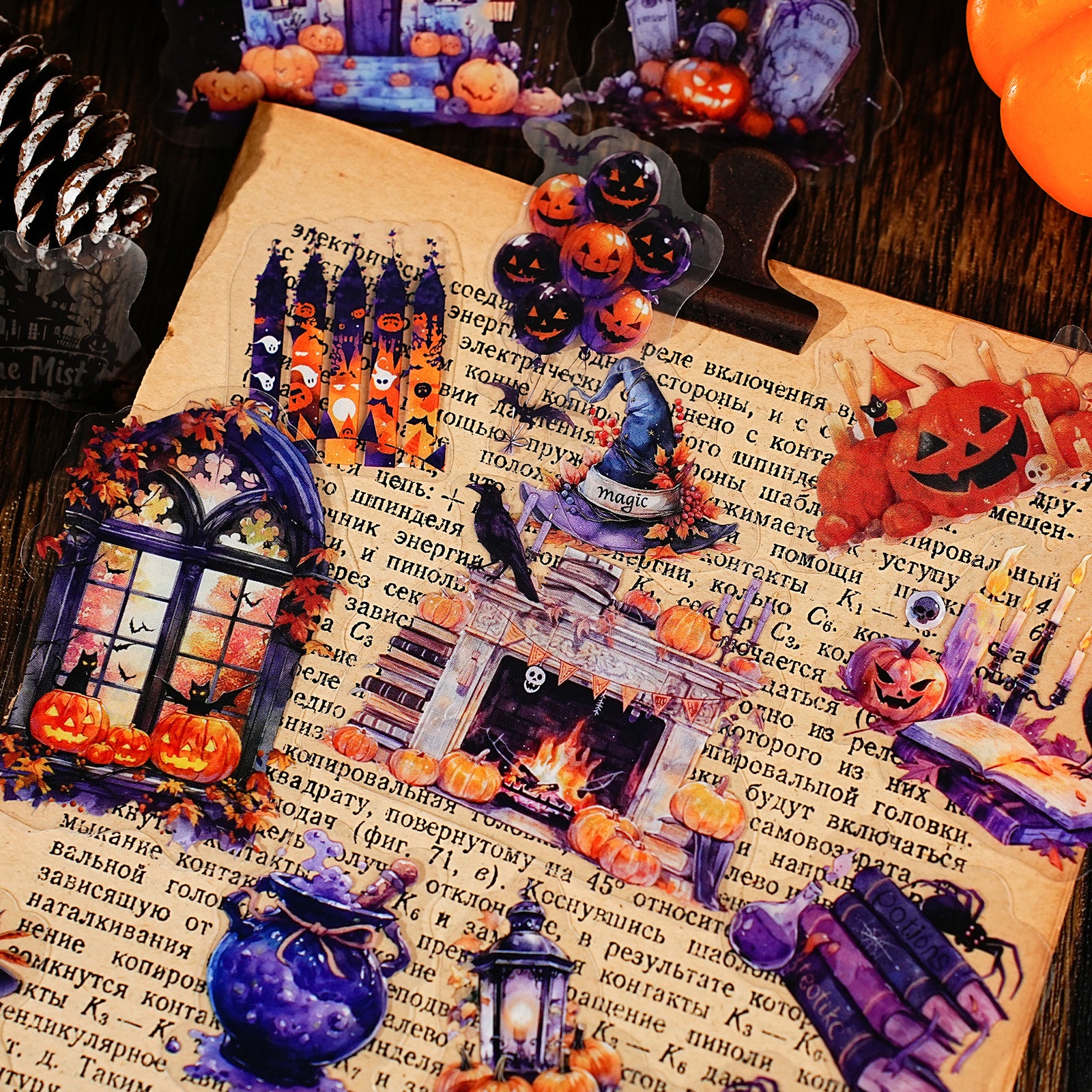 Halloween and Christmas Decorations PET Sticker