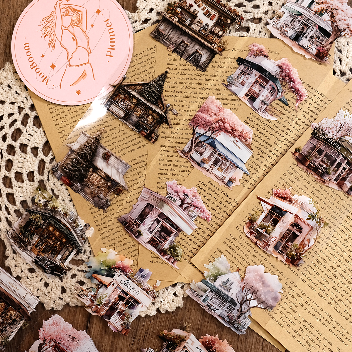 Whole Roll Street Café PET Tape (6cm*2M)| MOOBOOM Design