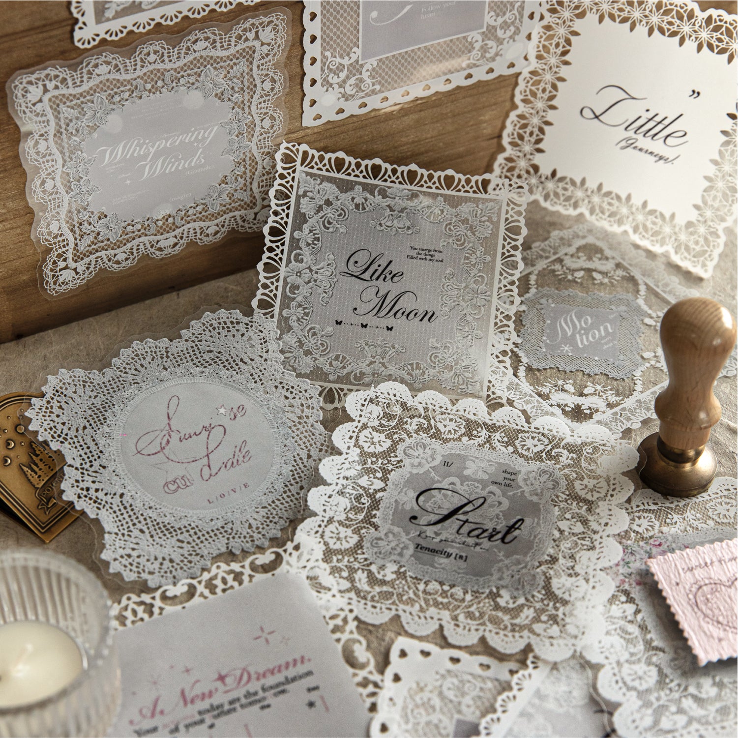 Lace Poetry Sticker