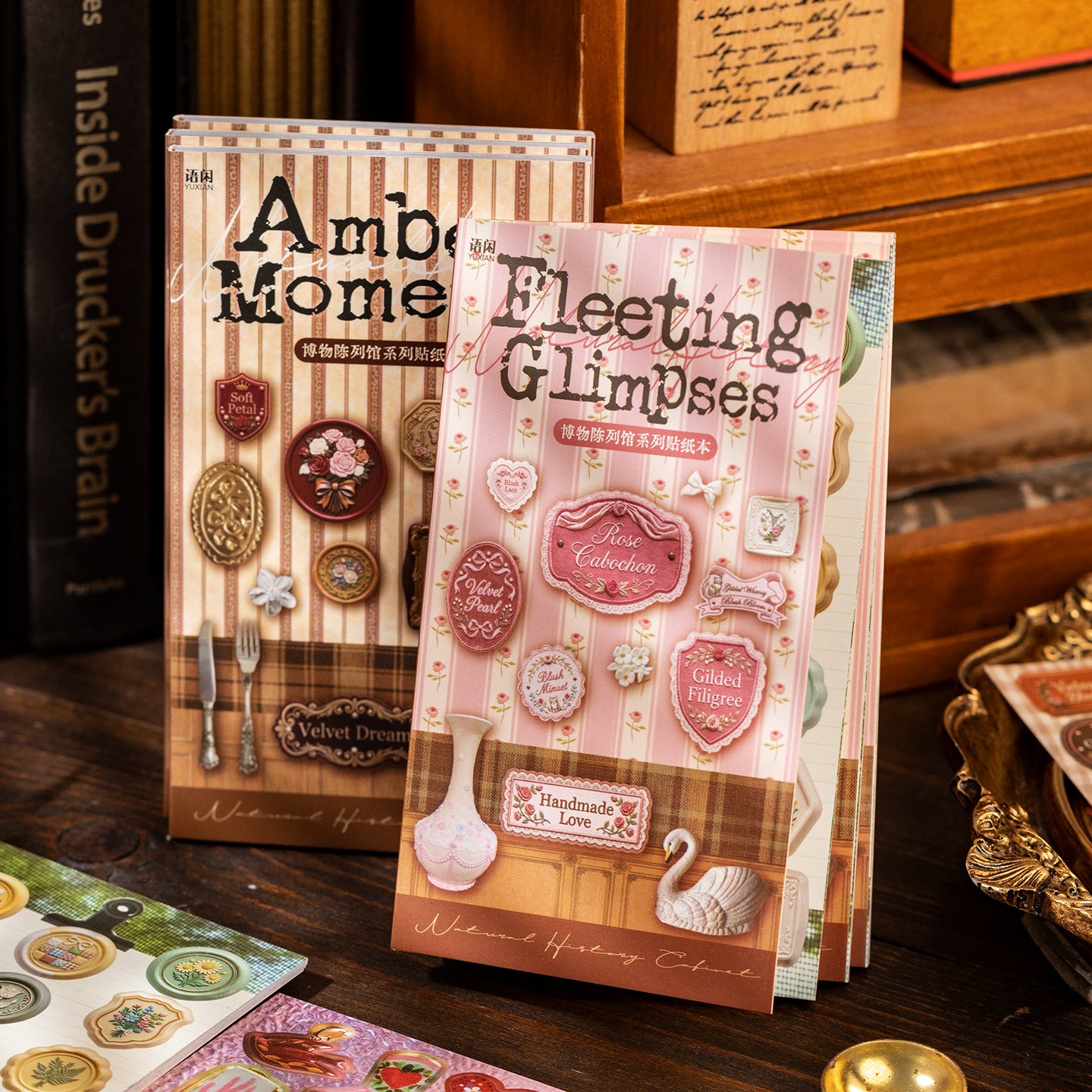 Museum Collection Series Sticker Book For Scrapbooking and Journaling | MOOBOOM