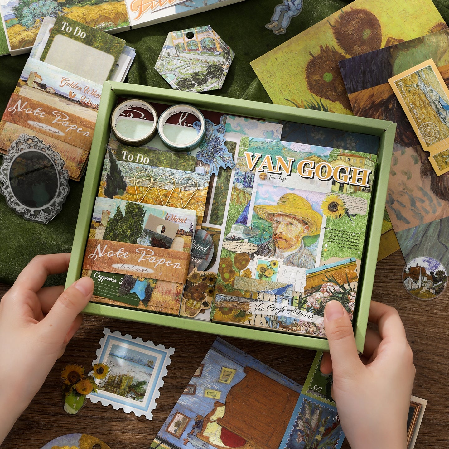 Van Gogh Scrapbooking Supplies Box