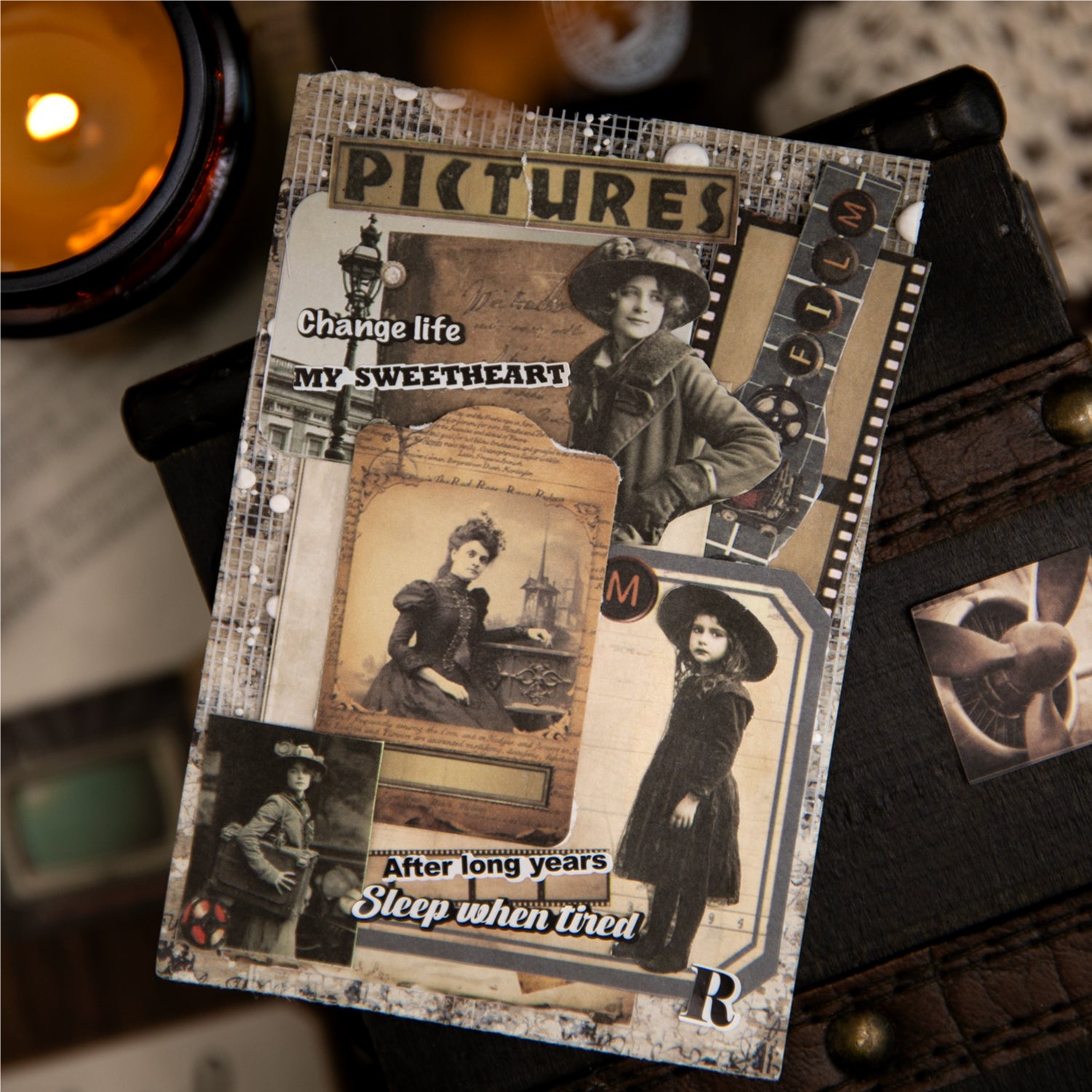 Fading Labels Vintage Sticker Book