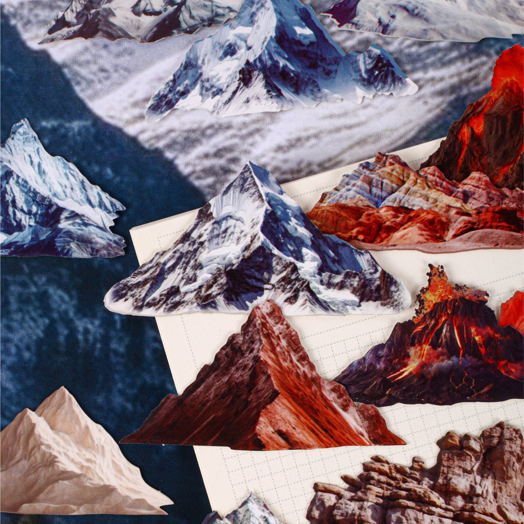 Mountain Paper Sticker for journaling and scrapbooking
