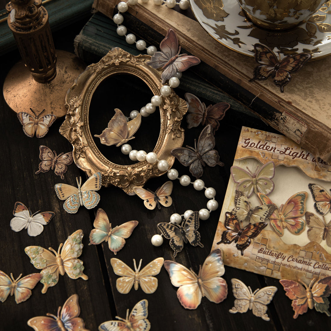 Butterfly Ceramics Museum Paper Sticker