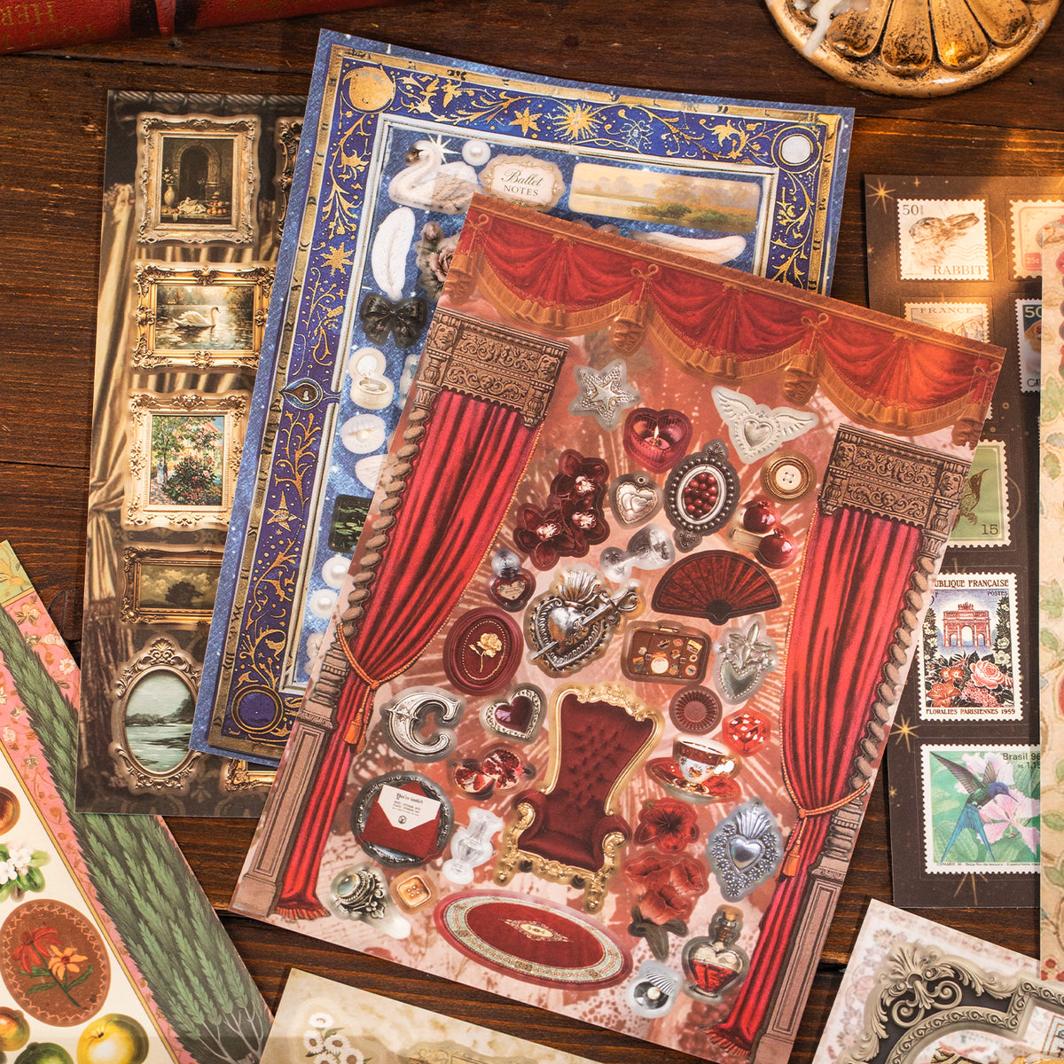 Vintage Treasury Pre-cut Sticker Book