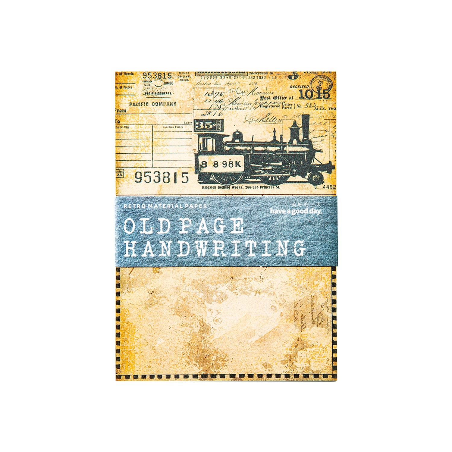 Vintage Page Hand Collection Scrapbook Notepad