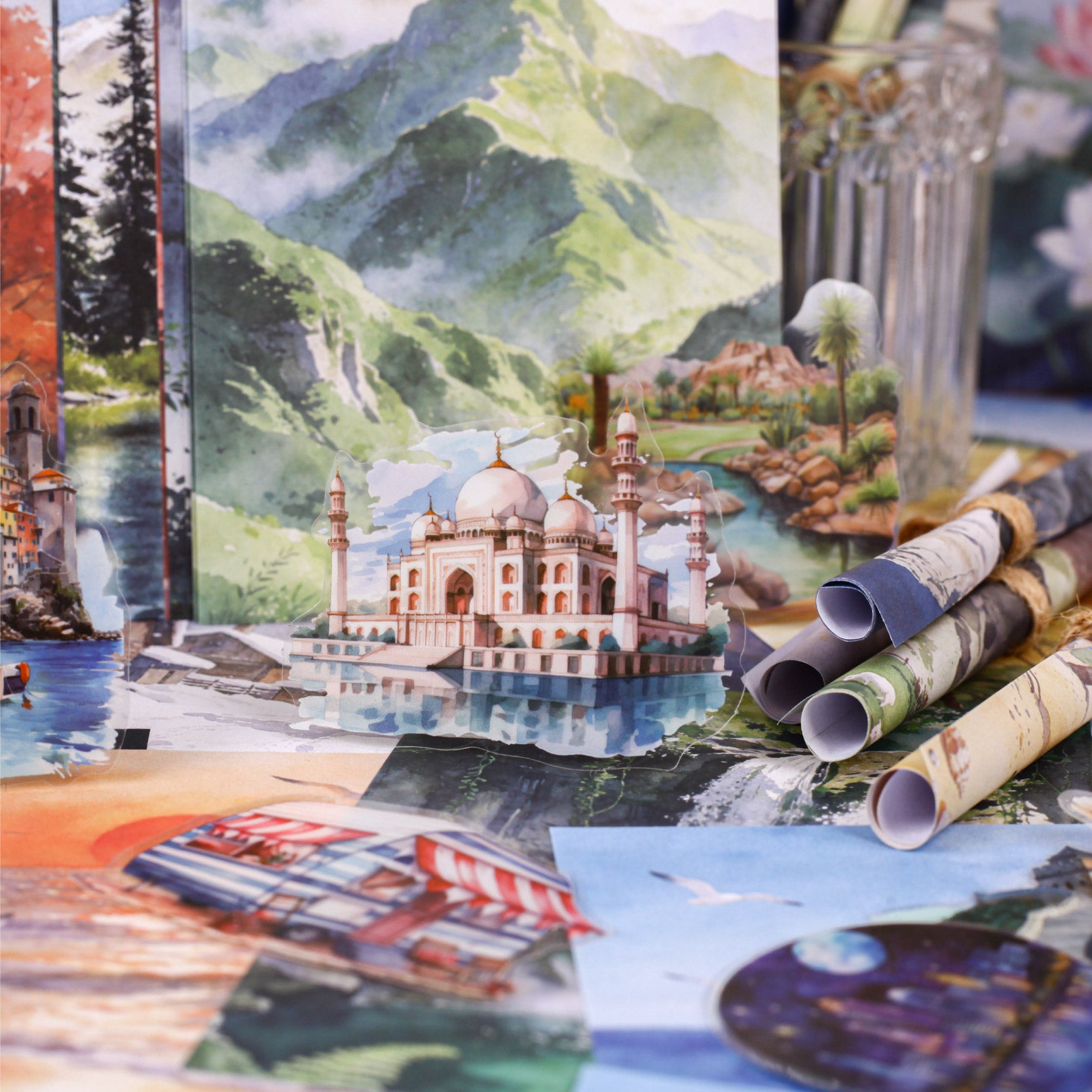 Mountain Trek Scrapbooking Paper decorative tape for journaling and scrapbooking